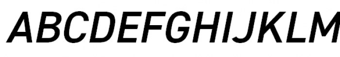 DIN 2014 Demi Italic Font UPPERCASE