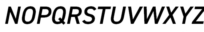 DIN 2014 Demi Italic Font UPPERCASE