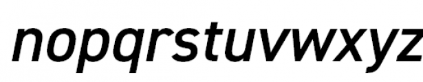 DIN 2014 Demi Italic Font LOWERCASE