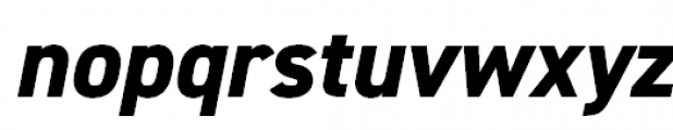DIN 2014 Extra Bold Italic Font LOWERCASE