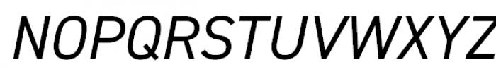 DIN 2014 Italic Font UPPERCASE