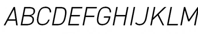 DIN 2014 Light Italic Font UPPERCASE