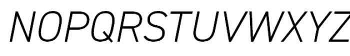 DIN 2014 Light Italic Font UPPERCASE