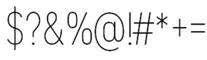 DIN 2014 Narrow Extra Light Font OTHER CHARS