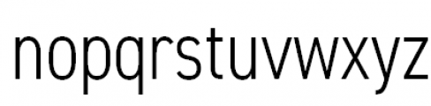 DIN 2014 Narrow Light Font LOWERCASE