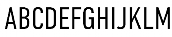 DIN Condensed Light Font UPPERCASE