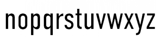 DIN Condensed Light Font LOWERCASE
