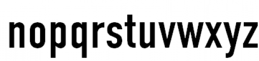 DIN Condensed Normal Font LOWERCASE