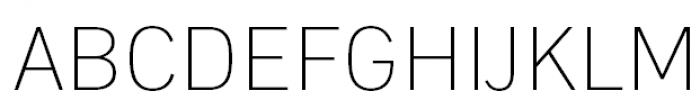 DIN PT Thin Font UPPERCASE