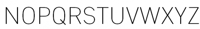 DIN PT Thin Font UPPERCASE