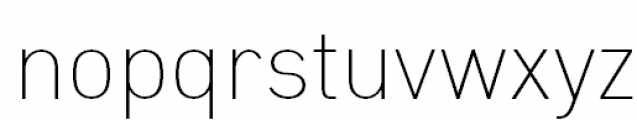 DIN PT Thin Font LOWERCASE