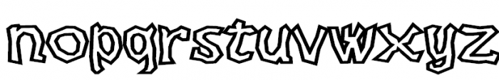 Dikovina Outline Font LOWERCASE