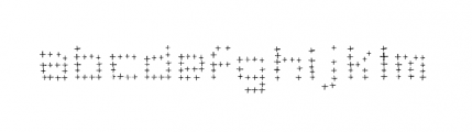 Dinkydot Crosses Font LOWERCASE