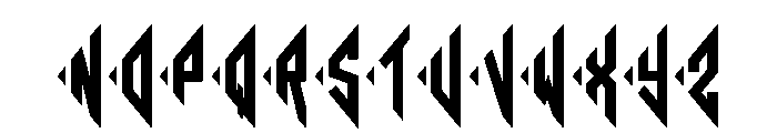 Diamond Monogram Left Font UPPERCASE