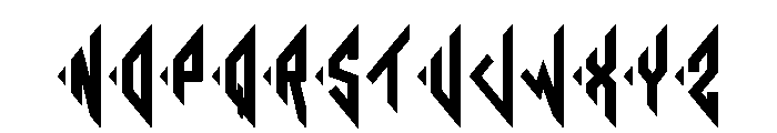 Diamond Monogram Left Font LOWERCASE