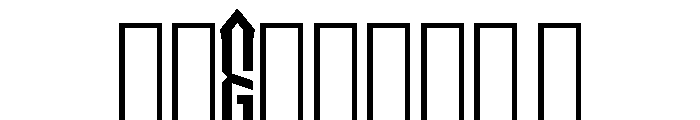 Diamond Monogram Middle Font OTHER CHARS