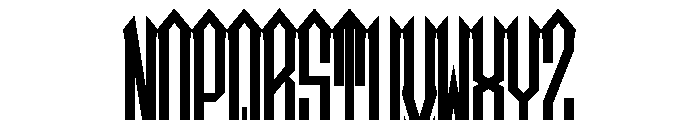 Diamond Monogram Middle Font LOWERCASE