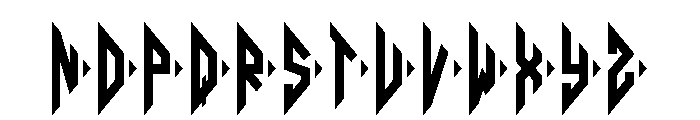 Diamond Monogram Right Font UPPERCASE