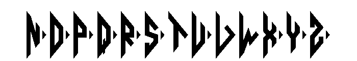 Diamond Monogram Right Font LOWERCASE