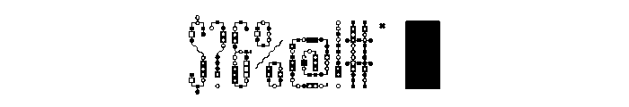 Dichromate B Font OTHER CHARS