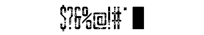 Dichromate Font OTHER CHARS