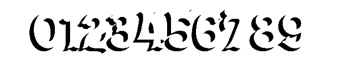 Dickens Tale Cut Block Bold Font OTHER CHARS