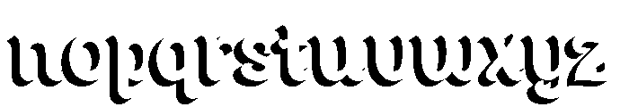Dickens Tale Cut Block Bold Font LOWERCASE