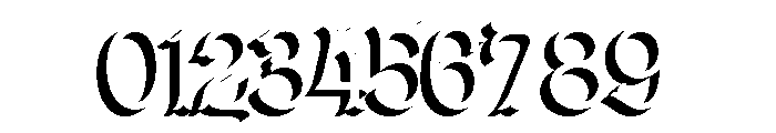 Dickens Tale Cut Block Regular Font OTHER CHARS
