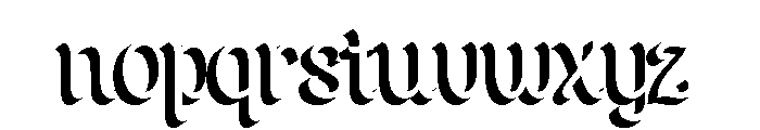Dickens Tale Cut Block Regular Font LOWERCASE