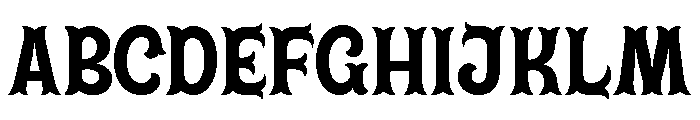 Dickens Tale Cut Bold Font UPPERCASE