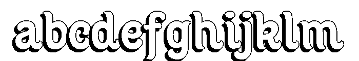 Dickens Tale Cut Offset Bold FONT