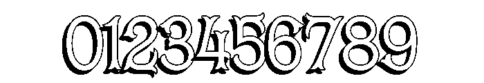 Dickens Tale Cut Offset Regular Font OTHER CHARS