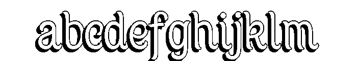 Dickens Tale Cut Offset Regular FONT