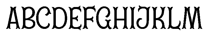 Dickens Tale Cut Regular Font UPPERCASE