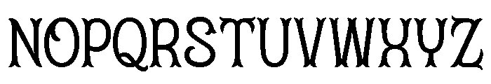 Dickens Tale Cut Regular Font UPPERCASE