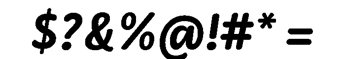 Didactica Black Italic Font OTHER CHARS