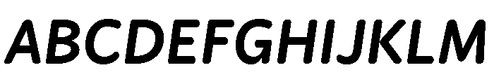 Didactica Black Italic Font UPPERCASE