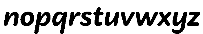 Didactica Black Italic Font LOWERCASE