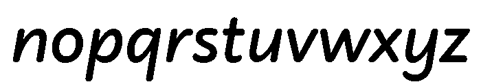 Didactica Bold Italic Font LOWERCASE