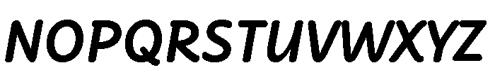 Didactica Cursive Black Italic Font UPPERCASE