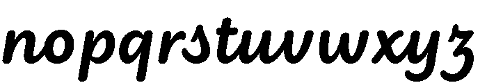 Didactica Cursive Black Italic Font LOWERCASE