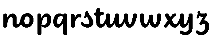 Didactica Cursive Black Font LOWERCASE