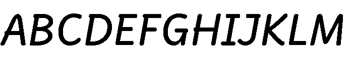 Didactica Cursive Bold Italic Font UPPERCASE