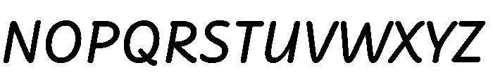 Didactica Cursive Bold Italic Font UPPERCASE