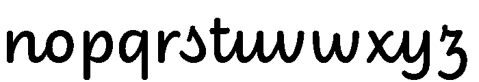 Didactica Cursive Bold Font LOWERCASE