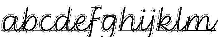 Didactica Cursive Color Blue Grey FONT