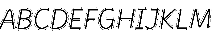 Didactica Cursive Ductus Unlined Color Blue Font UPPERCASE