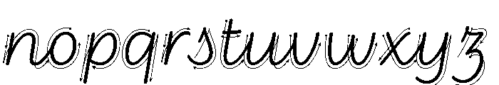 Didactica Cursive Ductus Unlined Color Blue Font LOWERCASE