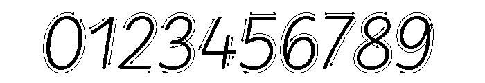 Didactica Cursive Ductus Unlined Regular Font OTHER CHARS