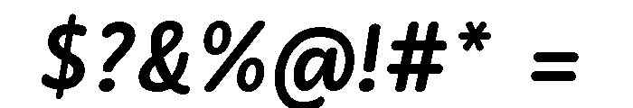 Didactica Cursive Extra Bold Italic Font OTHER CHARS
